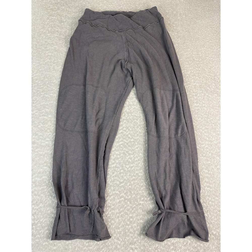 Free People Pants Women XS Gray Cotton Elastic Waist Sweatpants Cuffed
